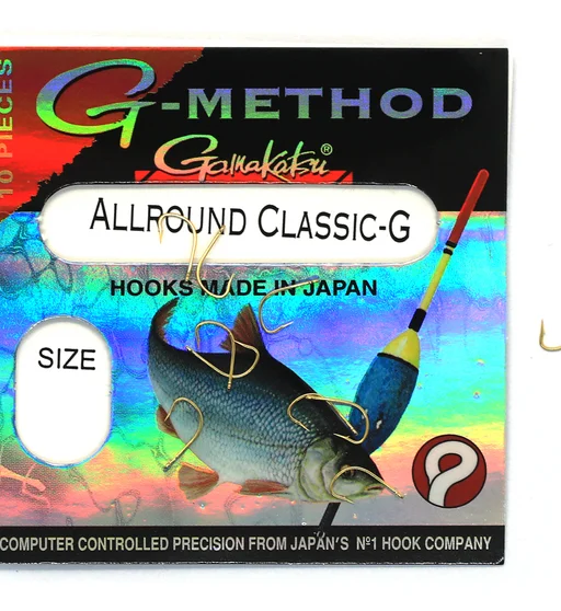 Крючки одинарные Gamakatsu G-Method Allround Classic G Gold №12 10pc