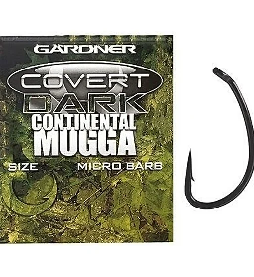 Гачки Gardner Covert Continental-Mugga Hooks Barbed №6