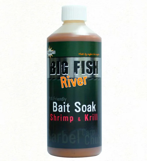 Ліквід Dynamite Baits Big Fish River Bait Soak Shrimp & Krill 500ml