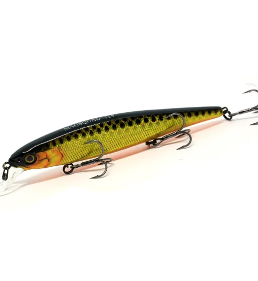 Воблер Jackall MagSquad 115SP 115mm 16g #HL Gold & Silver Black