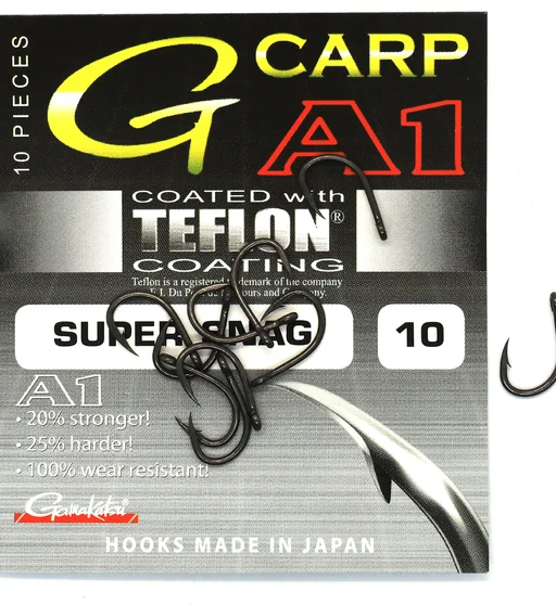 Гачки одинарні A1 G-CARP SUPER Snag T/C № 010