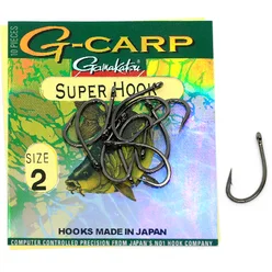 Крючки одинарные  Gamakatsu G-Carp Super Black №2 10pc