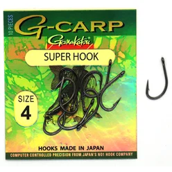 Крючки одинарные Gamakatsu G-Carp Super black №4 10pc
