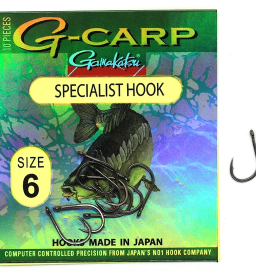 Крючки одинарные Gamakatsu G-Carp Specialist №6 10pc