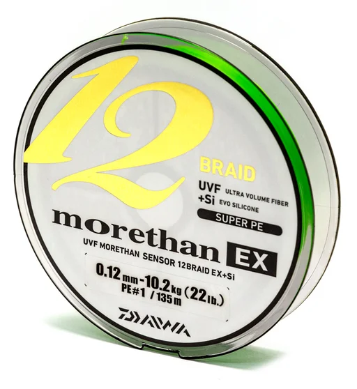 Шнур Daiwa Morethan 12BEX+Si 135m LG 10.2kg 0.12mm #1.0