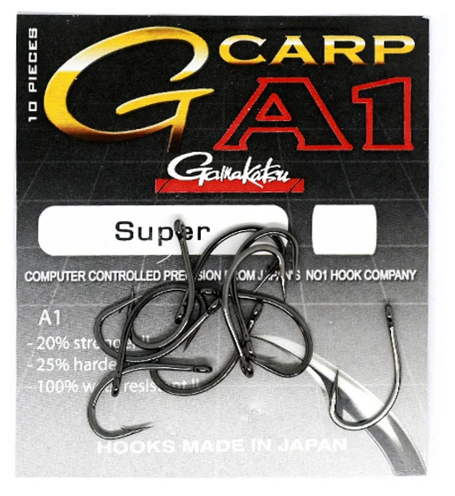 Гачки одинарні Gamakatsu G-CARP  A-1 2 sizes