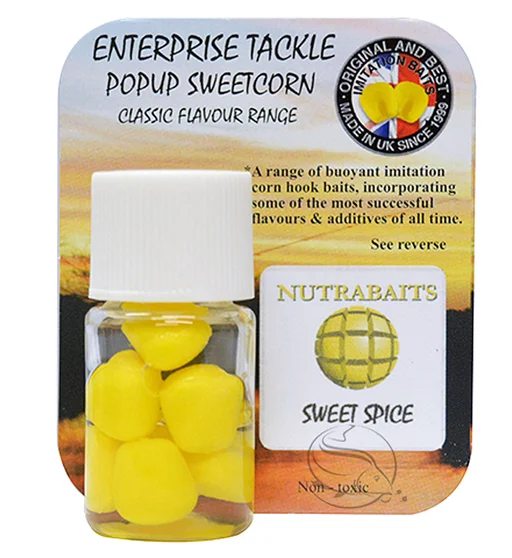 Штучна кукурудза Enterprise Tackle Pop-Up Nutrabaits Sweet Spice Yellow