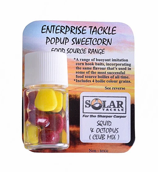 Искусственная кукуруза Enterprise Tackle Pop-Up Solar Squid & Octopus Mix Color