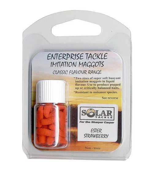 Искусственный опарыш Enterprise Tackle Pop-Up Solar Ester Strawberry Red 20pc