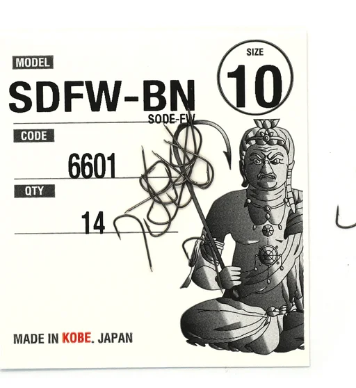 Гачки Fudo Sode-FW Black 10 (14 шт.)