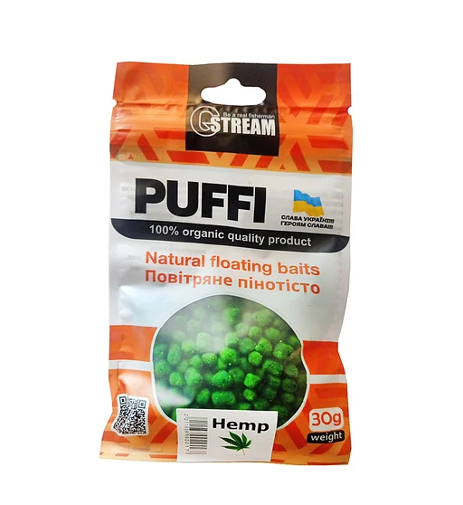 Воздушное пенотесто G.Stream Puffi Grizzly Baits конопля mini 30g