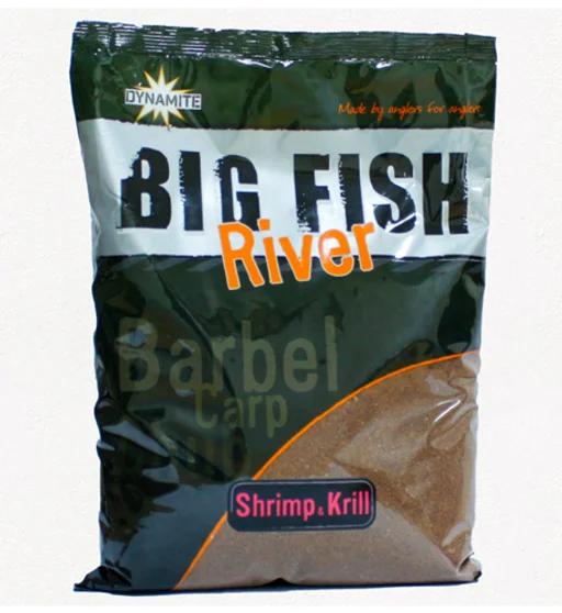 Прикормка Dynamite Baits Big Fish River Groundbait Shrimp & Krill 1.8g