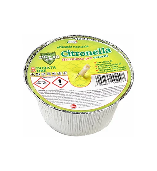 Свічка ZigZag Citron Flacc Allum для вулиці 5ч