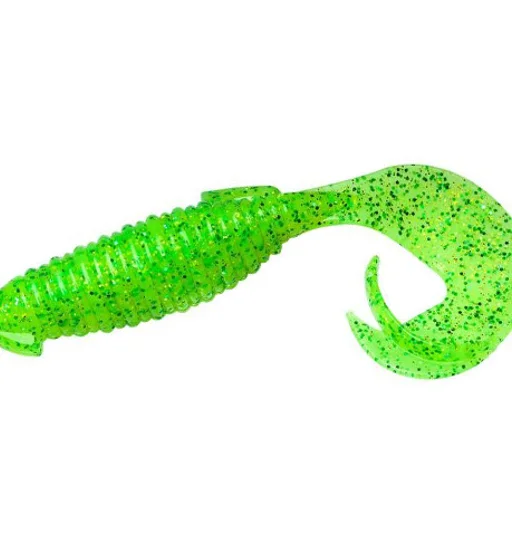 Силикон Keitech Flapper Grub 4" #424 Lime Chartreuse