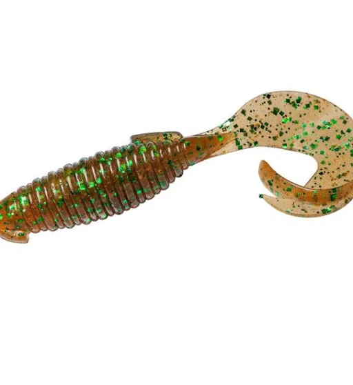 Силикон Keitech Flapper Grub 4" ea#02 Peach Green flk.