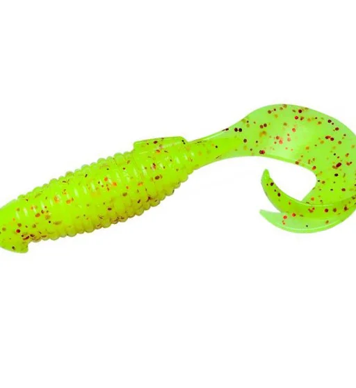 Силікон Keitech Flapper Grub 4" pal#01 Chartreuseredflake