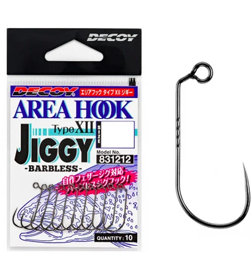 Крючок Decoy AH-12 Area Hook Jiggy #8 10pcs