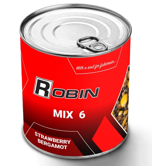 Зерновая смесь Robin MIX-6 900ml ж/б Клубника-Бергамот