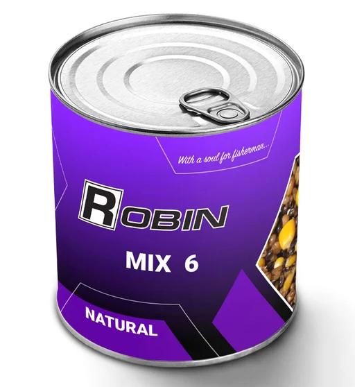 Зерновая смесь Robin MIX-6 900ml ж/б Натурал