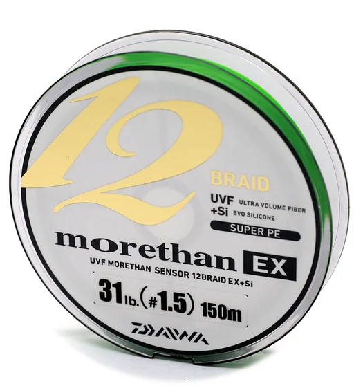 Шнур Daiwa UVF Morethan Sensor 12Braid Ex+Si 150m 13.9kg 0.205mm #1.5