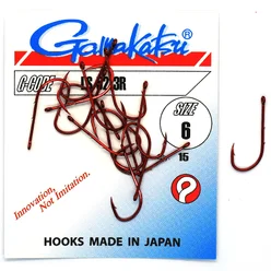 Крючки одинарные Gamakatsu LS-5213 Red №6 15pc