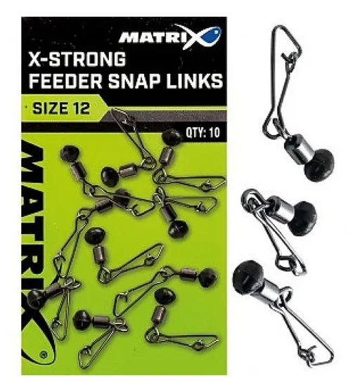 Застібки Matrix X-Strong Feeder Snap Links #10 10pcs