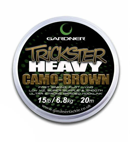 Поводочный материал Gardner Trickster Heavy Camo 15Lb 6.8kg коричневый