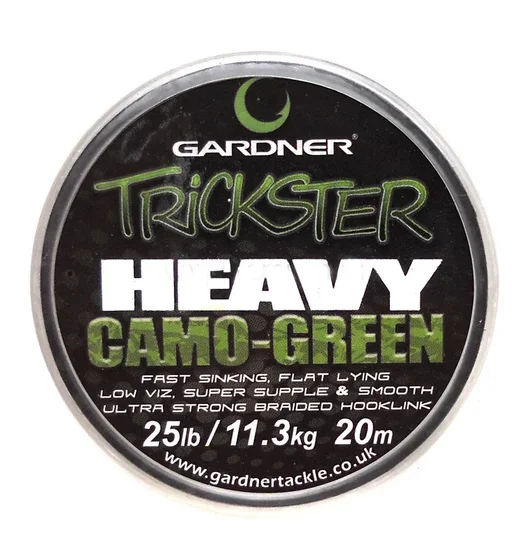 Поводочный материал Gardner Trickster Heavy Camo 25Lb 11.3kg зеленый