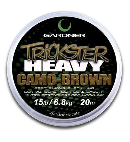 Поводочный материал Gardner Trickster Heavy Camo 30Lb 13.3kg коричневый