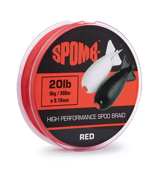 Шнур Spomb Braid 300m Red 9kg 0.18mm