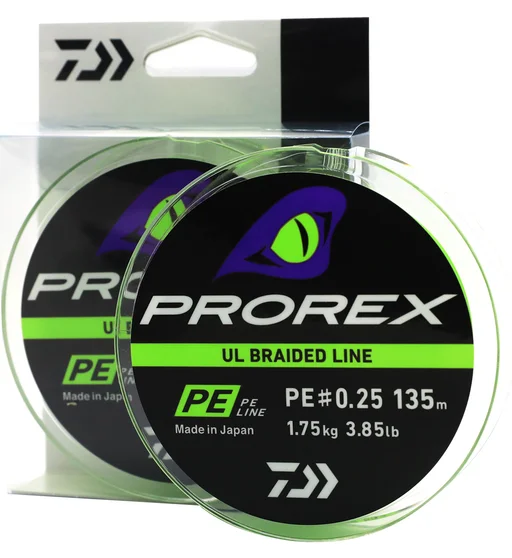 Шнур Daiwa Prorex UL Braid PE 135m 1.75kg 0.08mm #0.25