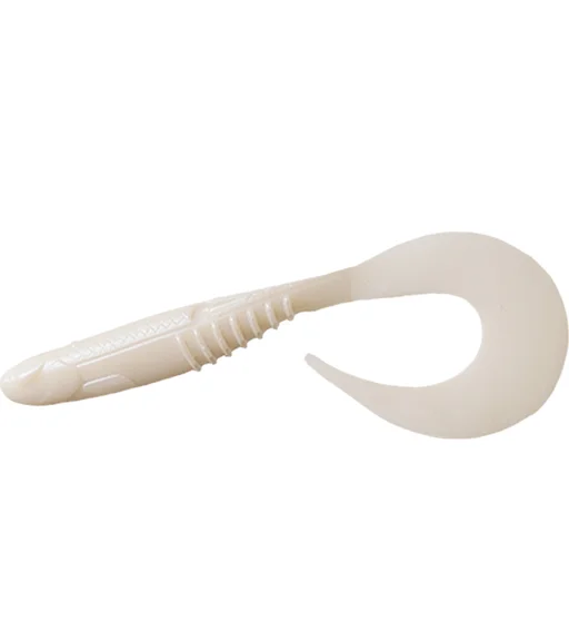 Силікон Fishing Drugs Gungsta Twist 4" #07 White Perl