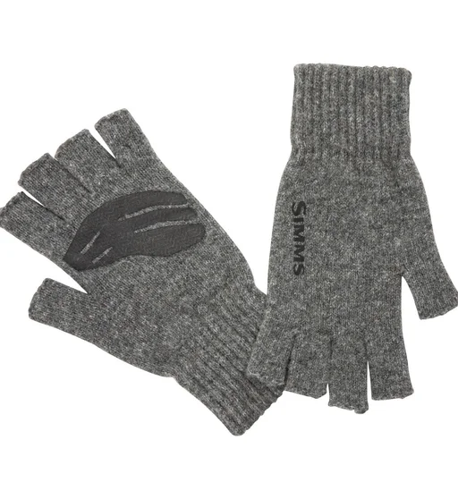 Перчатки Simms Wool Half Finger Glove Steel L/XL