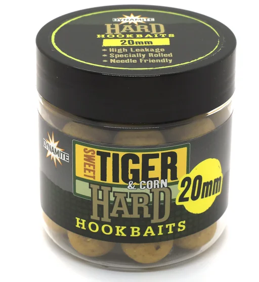 Бойлы Dynamite Baits Hard Hook Baits Sweet Tiger & Corn 20mm 150g