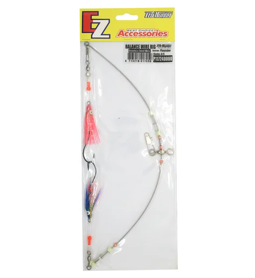 Монтаж Pro-Hunter Flounder (Flat) fish balance rig Blue Red(03)+ Flu. Pink