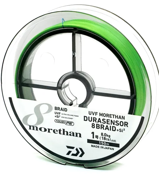 Шнур Daiwa UVF Morethan Dura Sensor X8+SI2 150m LG 8.0kg 0.165mm #1.0