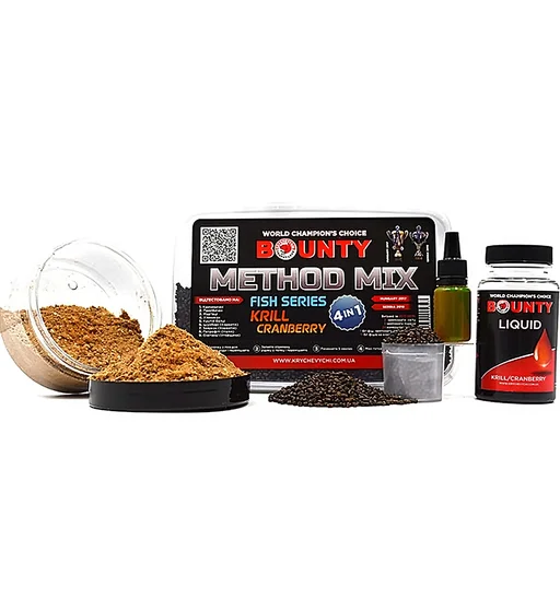 Прикормка Bounty Method Mix4in1 Krill fish