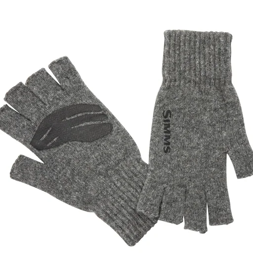 Перчатки Simms Wool Half Finger Glove Steel S/M