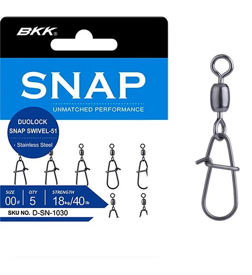 Застібка з вертлюгом BKK Duolock Snap Swivel-51 #1