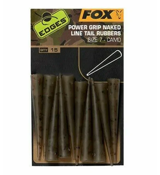 Противозакручиватель усиленный Fox Edges Camo Power Grip Naked Tail Rubbers #7 10pcs