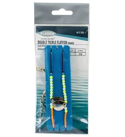 Морський монтаж Fladen Double Tackle Flatfish Orange