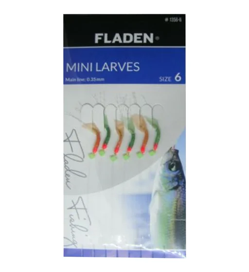Морський монтаж Fladen Mini Larves 6 hooks size 6 0.30mm