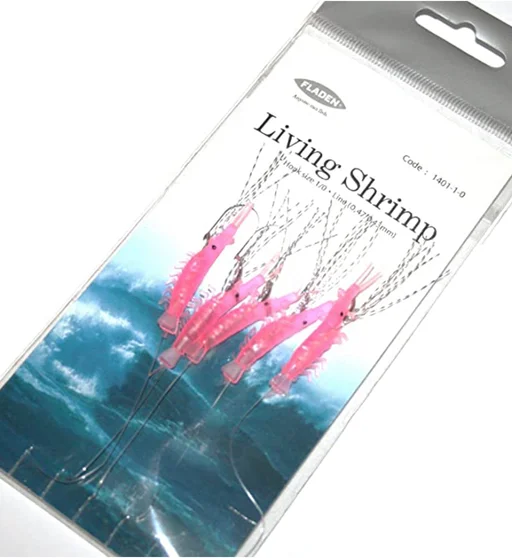 Морський монтаж Fladen Living Shrimp 5 hooks 1/0 0.47mm/0.43mm