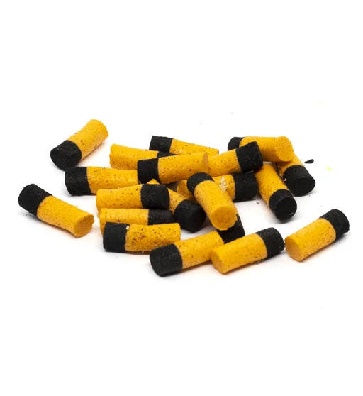 Приманка Python EVA чорно-помаранчева Ø 4mm 0.8cm 20pc