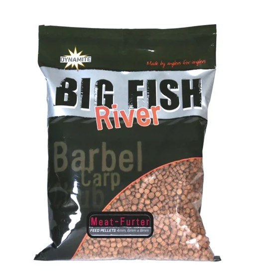 Пеллетс Dynamite Baits Big Fish River Pellets Meat-Furter 4 6 8mm 5 x 1.8kg