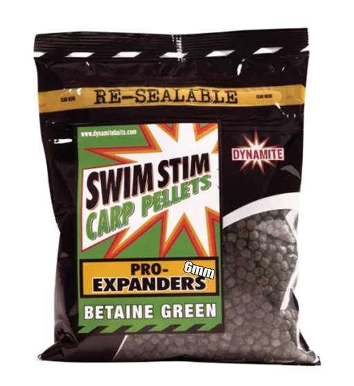 Прикормка Dynamite Baits Swim Stim Pro Expande Green 6mm 12 x 350g