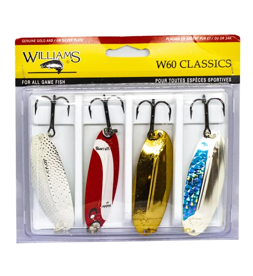 Набір блешень Williams Classic 4-Pack W60 Kit