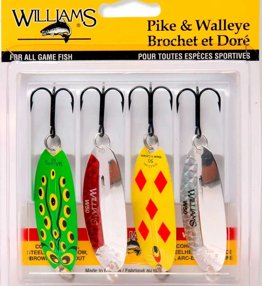 Набір блешень Williams Pike/Walleye 4-Pack Williams Kit