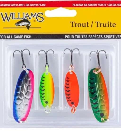 Набір блешень Williams Trout 4-Pack Williams Kit UV