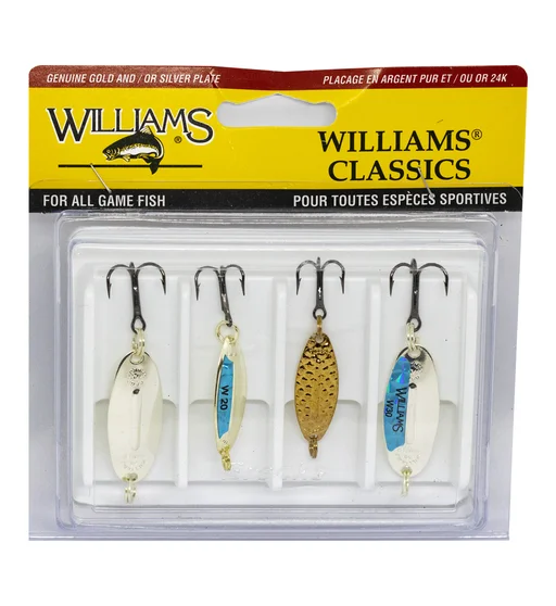 Набор блесен Williams Wabler 4-Pack W20&W30 Kit